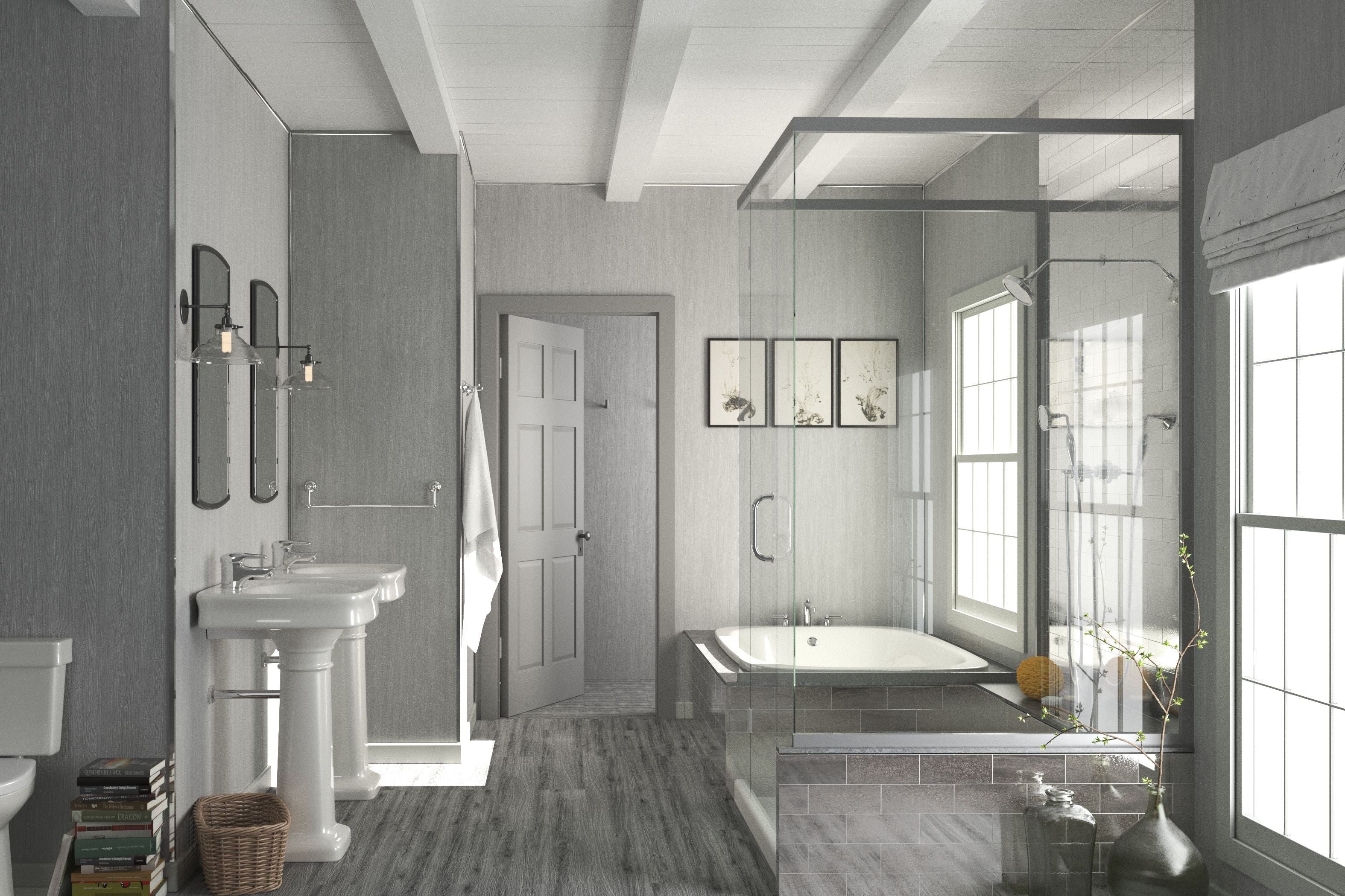 White Ash 5mm is a Claddtech branded Wall and Ceiling panel, with a beautiful matt finish. Perfect for showers and wet rooms.
