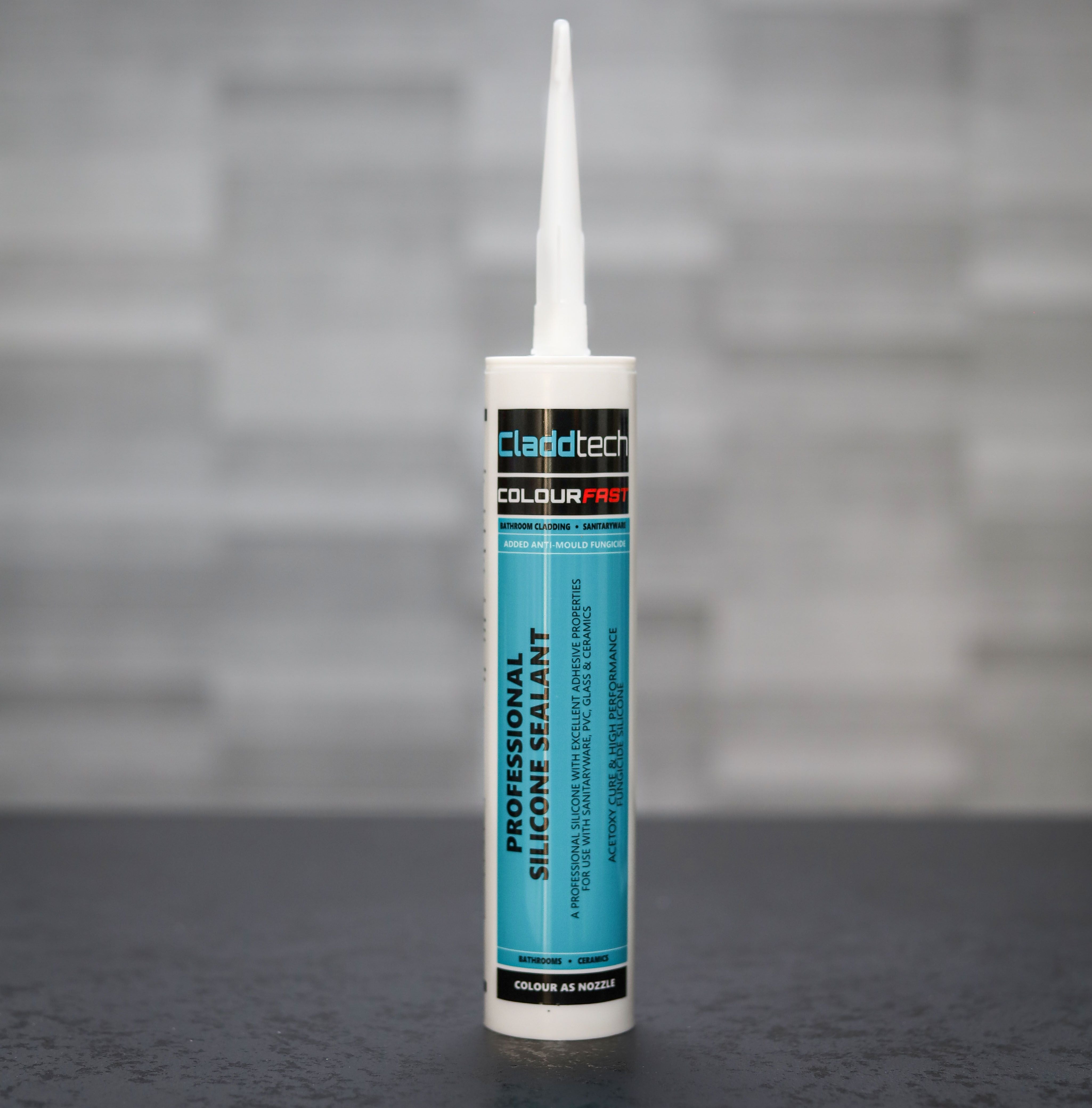 Our Claddtech branded adhesive are a key part to any installation and are available in White, Black, Grey and Clear.