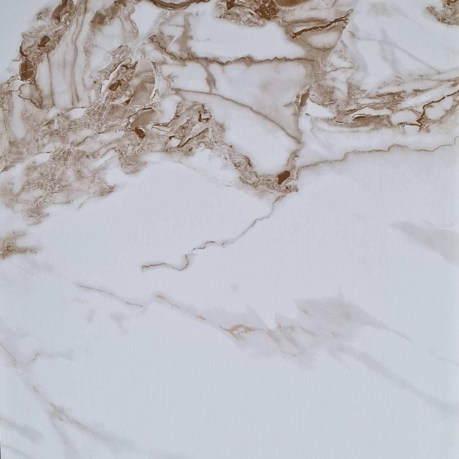 Gold Vein White Marble 10mm PVC Panel