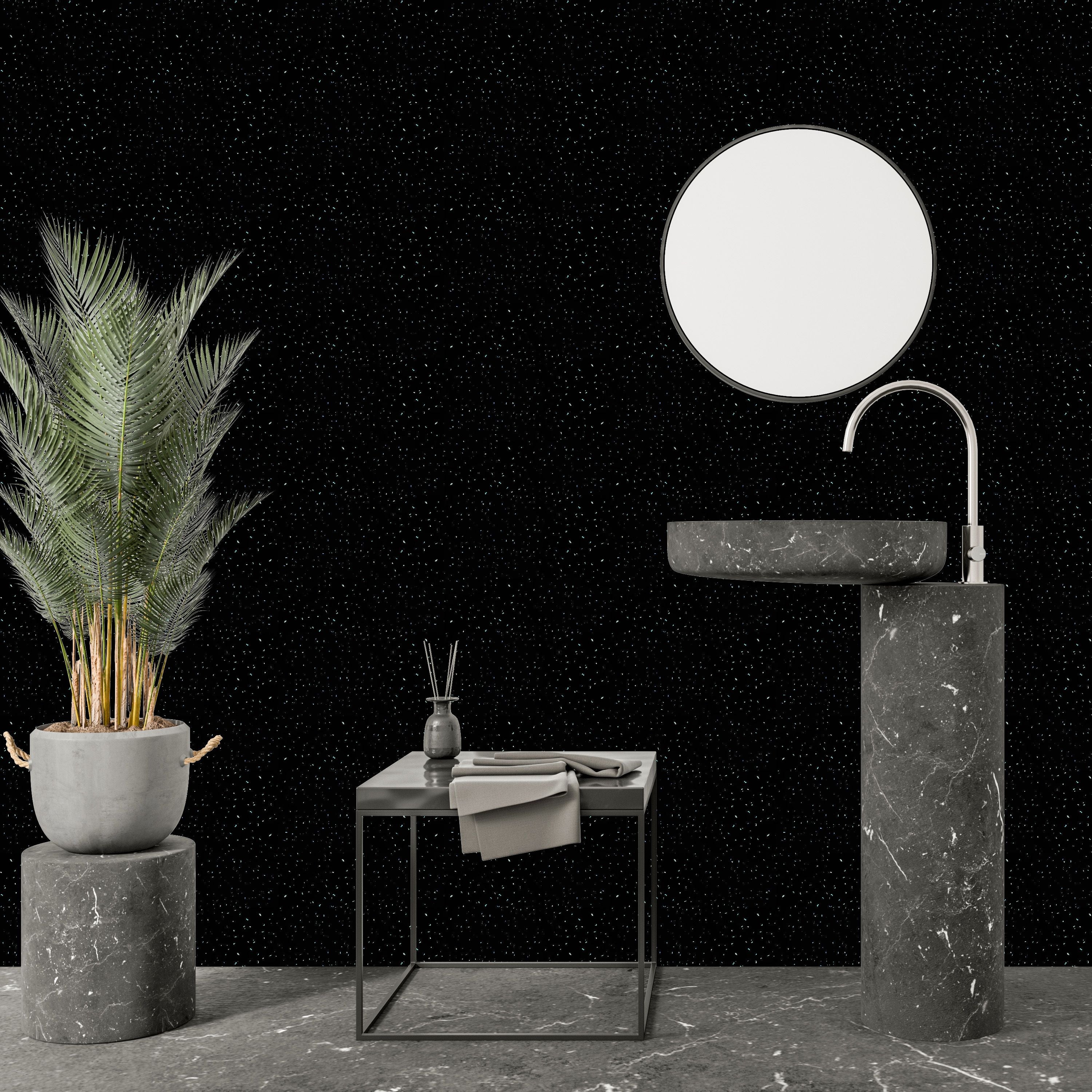 Black Sparkle 5mm PVC Cladding Panel