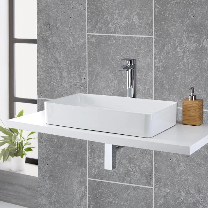 Concrete Grey Tile Groove 8mm Bathroom Cladding Wet Wall Panels - 0