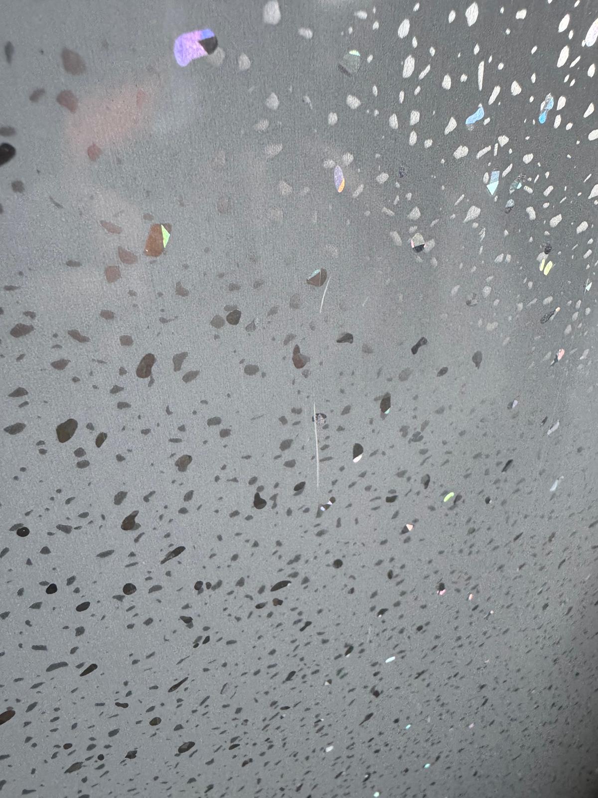 Grey Sparkle 10mm Bathroom Cladding Shower Wall Panels Minor Damage