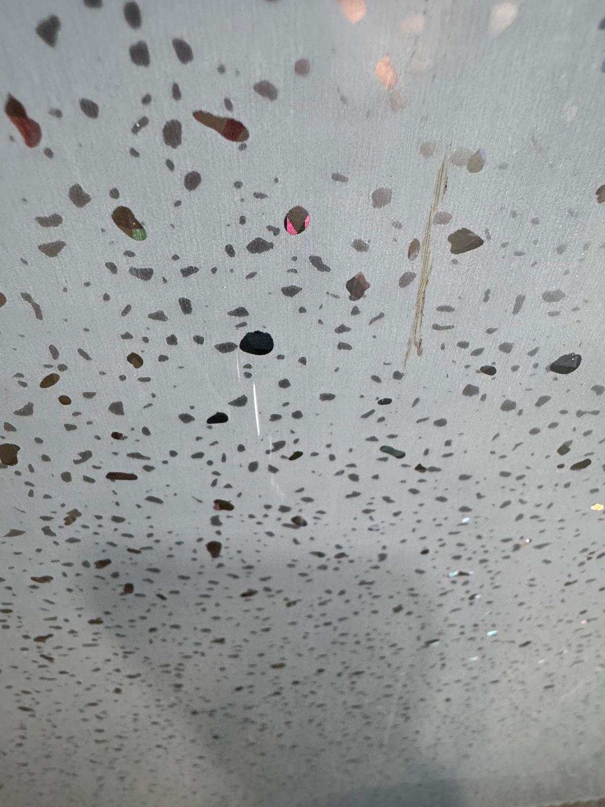 Grey Sparkle 10mm Bathroom Cladding Shower Wall Panels Minor Damage
