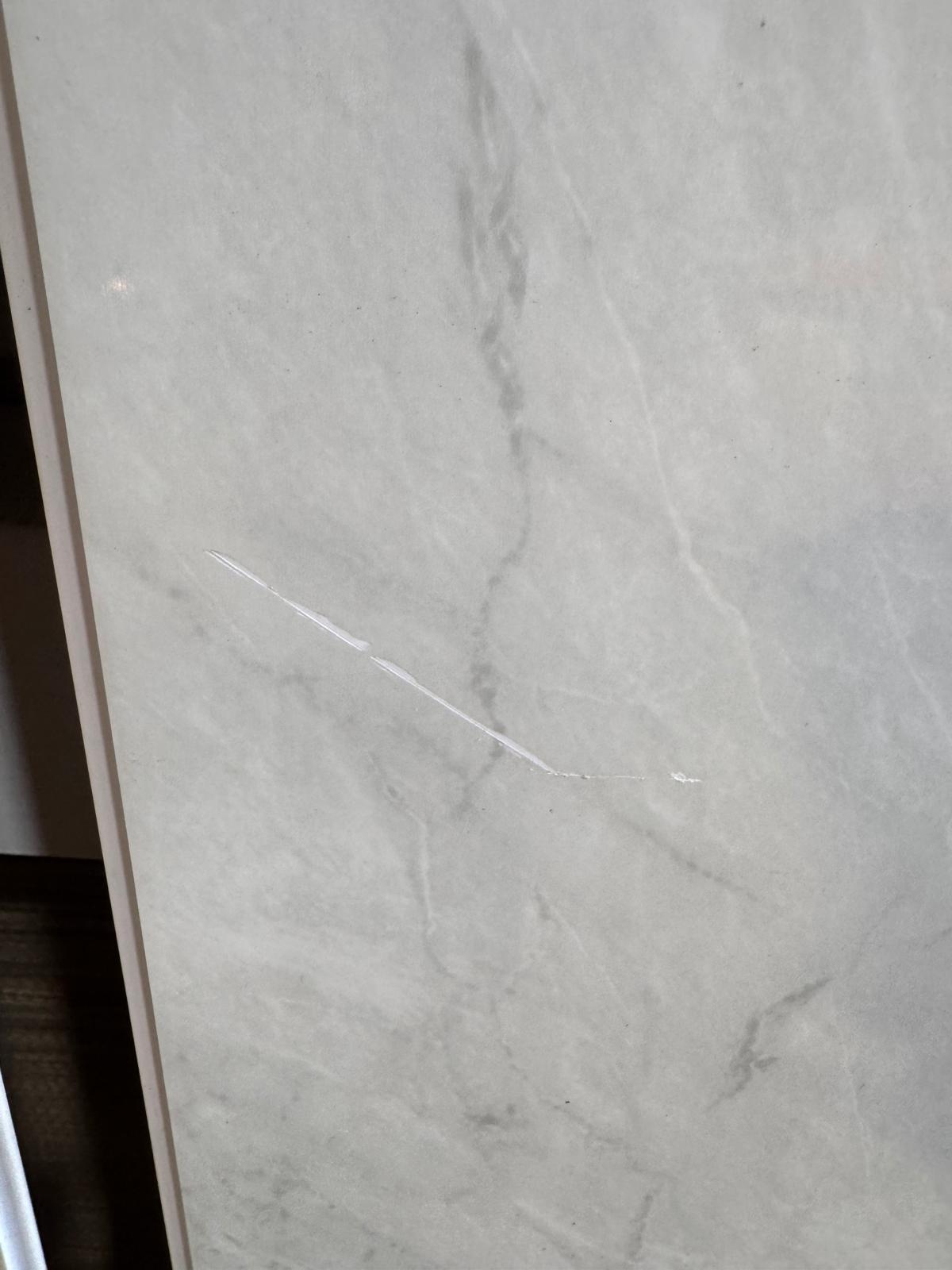 Grey Marble 10mm PVC Panels Minor Damage