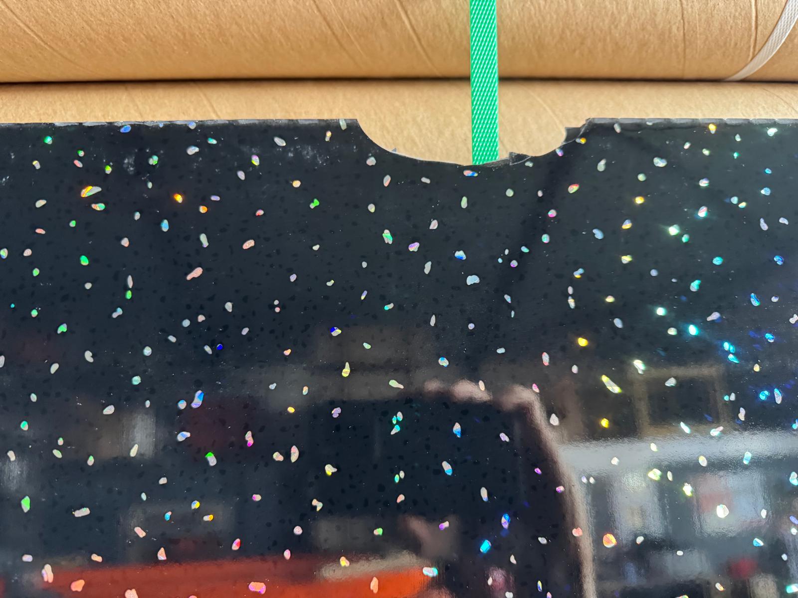 Black Sparkle 10mm PVC Panels Minor Damage