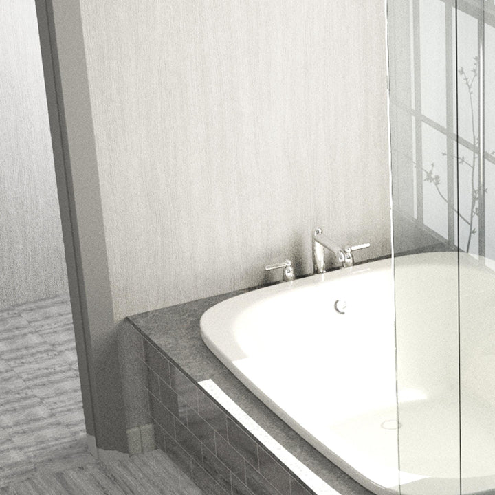 Sample of White Ash 5mm Bathroom Wall Panels Ceiling Cladding