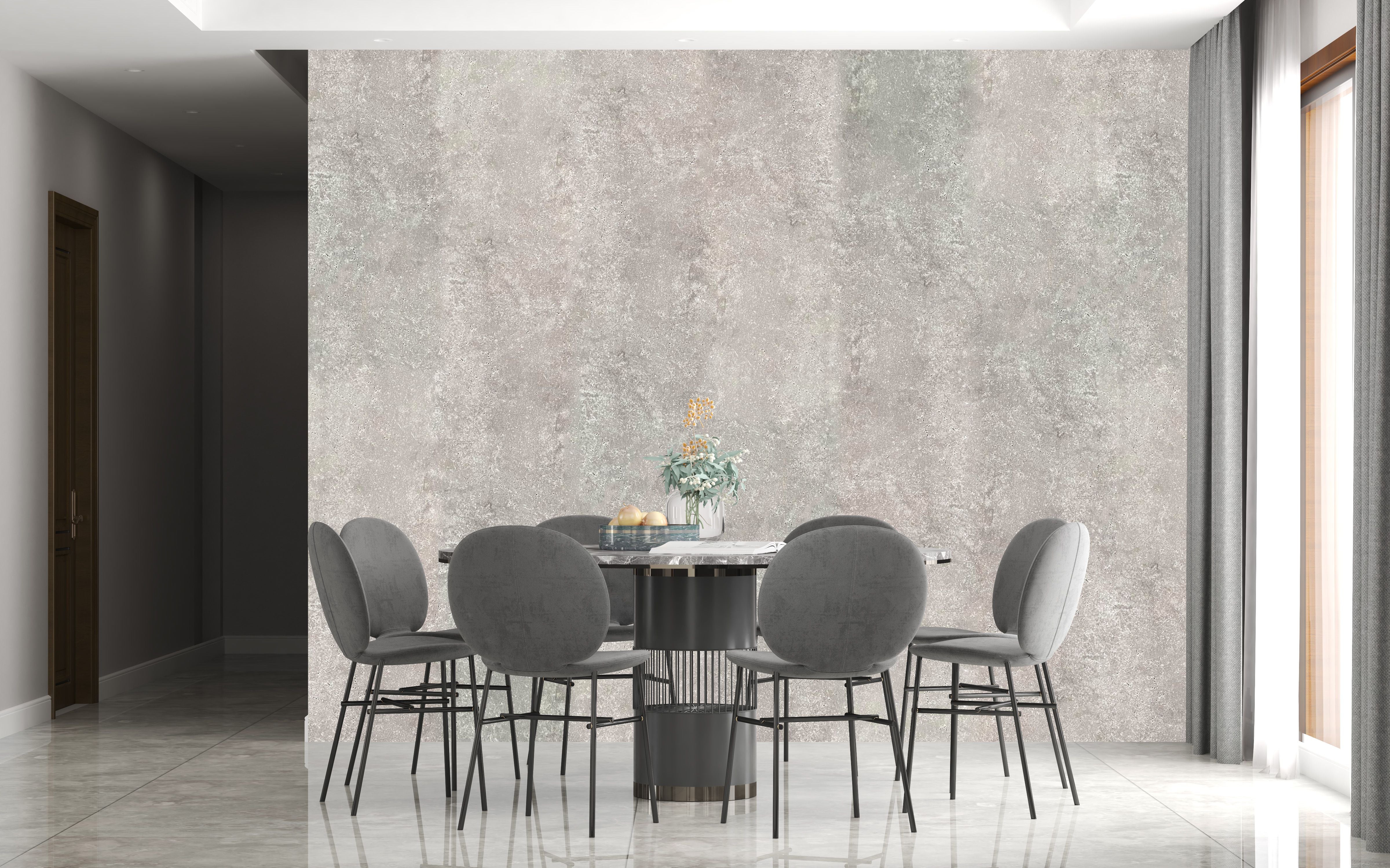 Sample of Concrete Grey 10mm Bathroom Cladding PVC Shower Panels