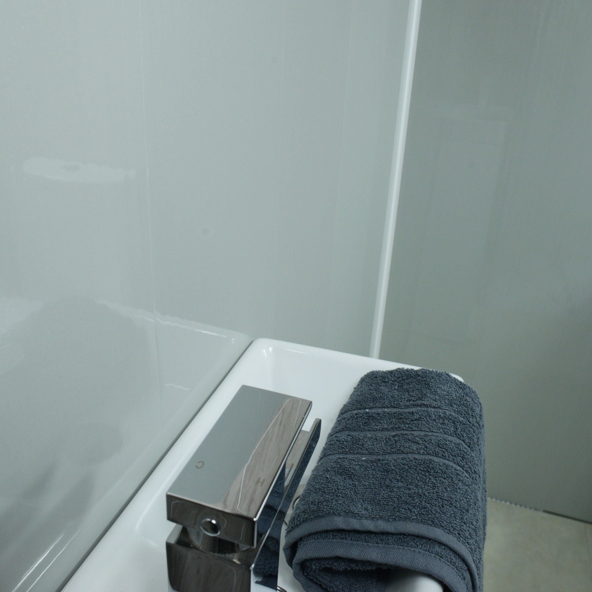 Grey Shimmer 8mm Bathroom Cladding PVC Wall Panels - 0