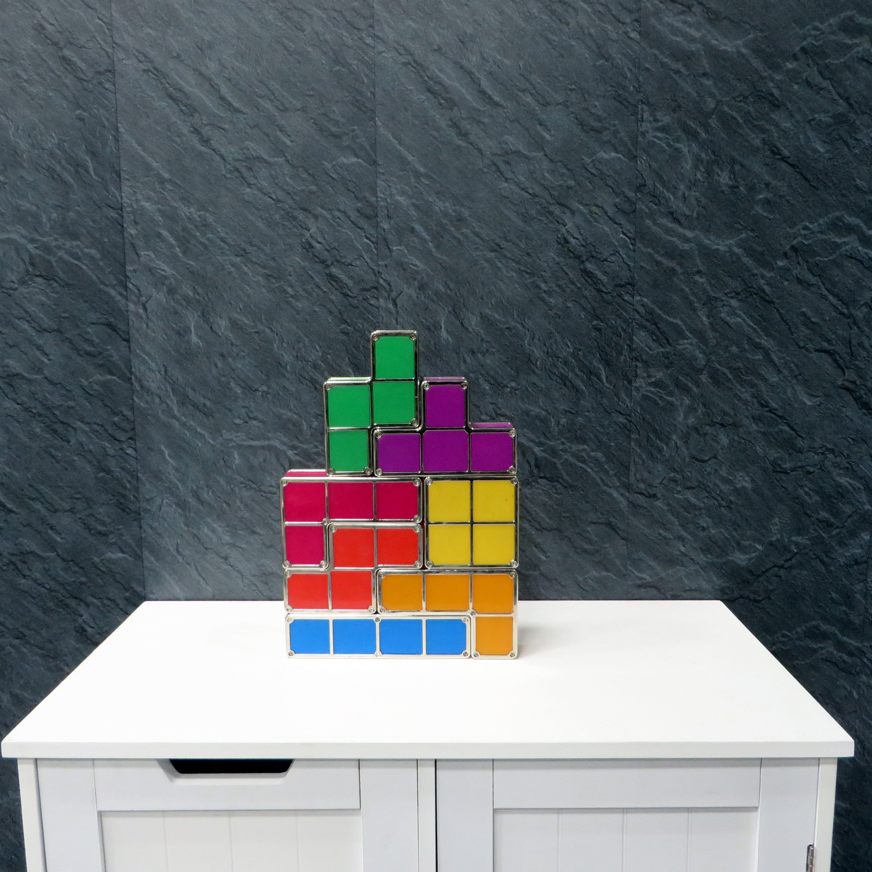 Sample of Hewn Slate 5mm Bathroom Wall Panels PVC Cladding