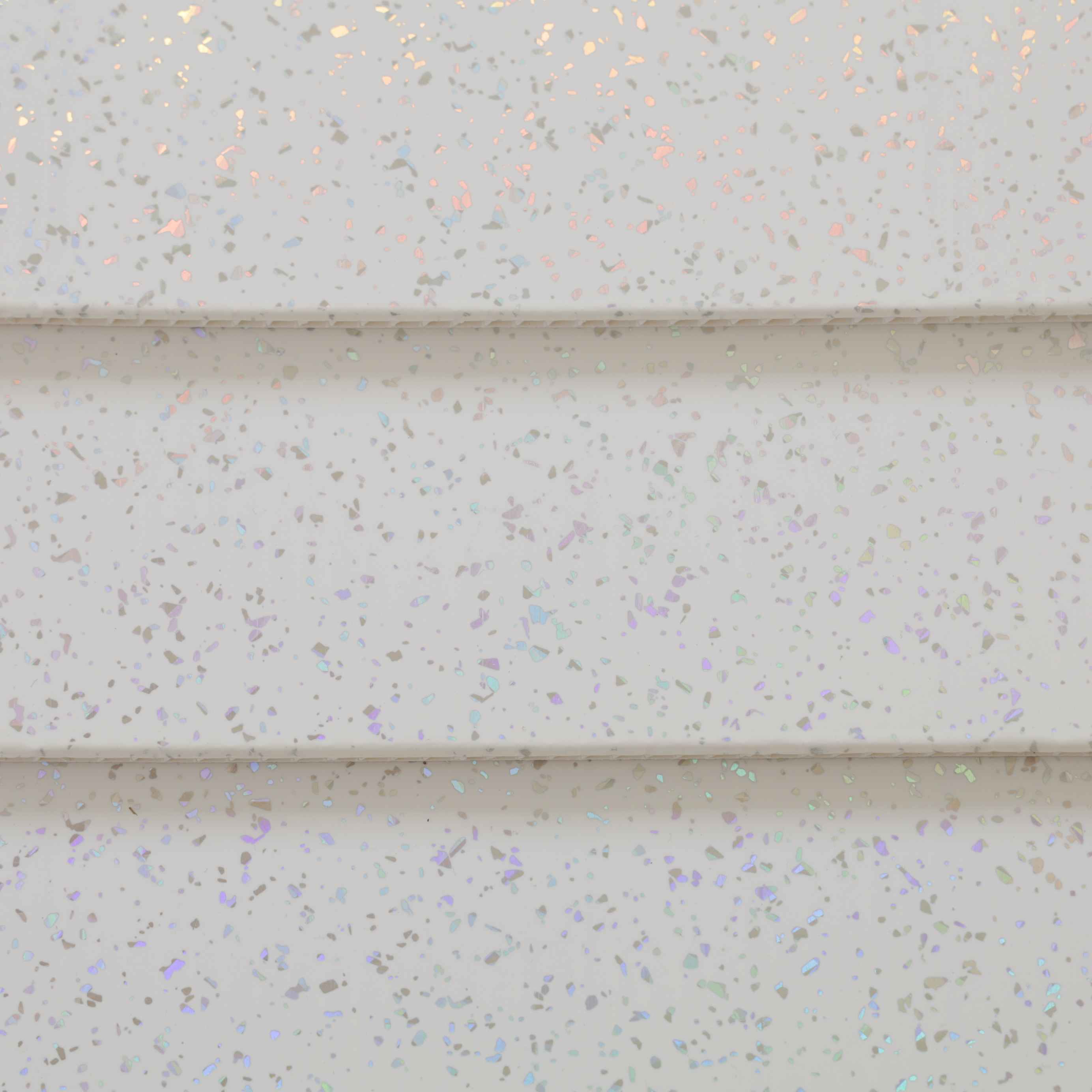 White Sparkle & Chrome 5mm Bathroom Cladding Ceiling Panels