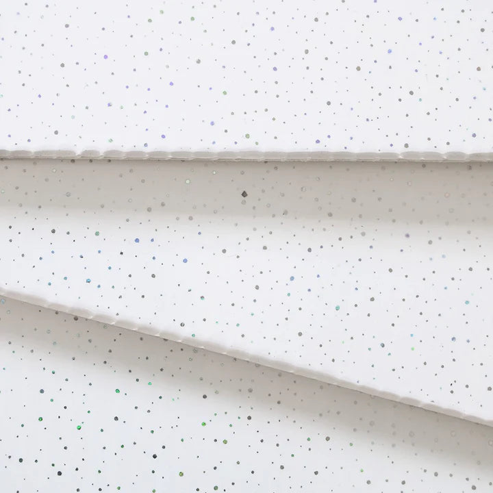 Sample of White Dew 10mm Bathroom Cladding PVC Shower Panels
