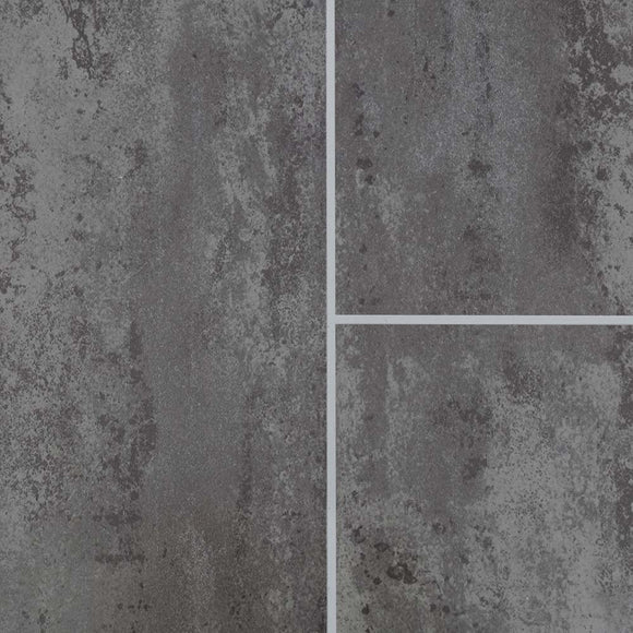 Sample of Anthracite Mist Tile Groove Bathroom Wall Panels 8mm Shower Cladding