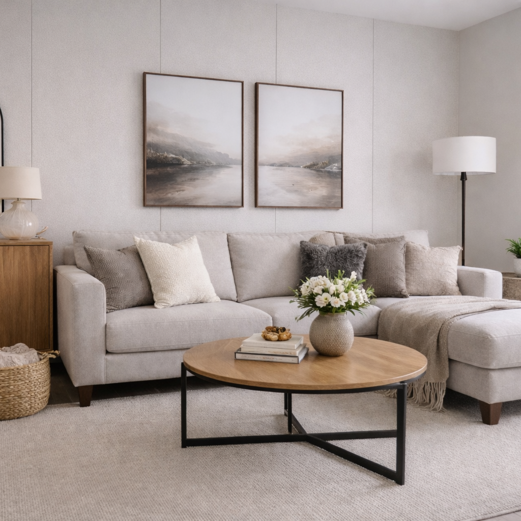 Coffee Cream Solisse Exquisite Interior Textured Panels (2 Pack)