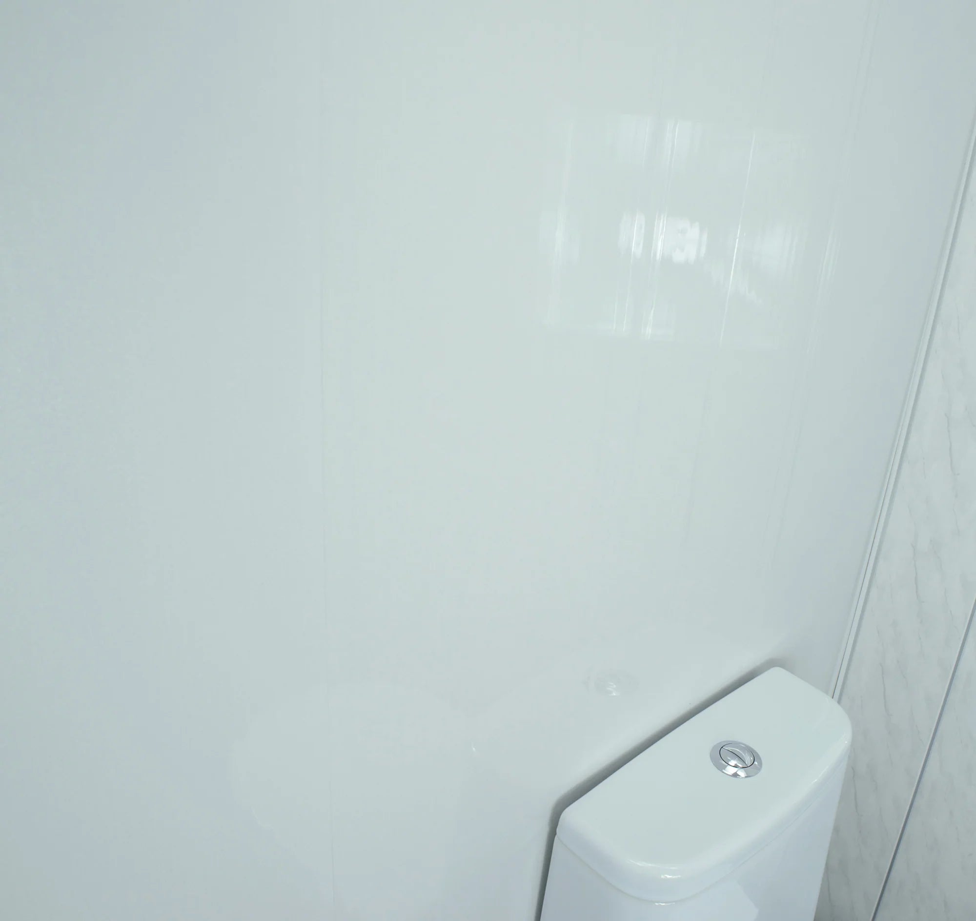 Gloss White 10mm Bathroom Cladding PVC Shower Panels