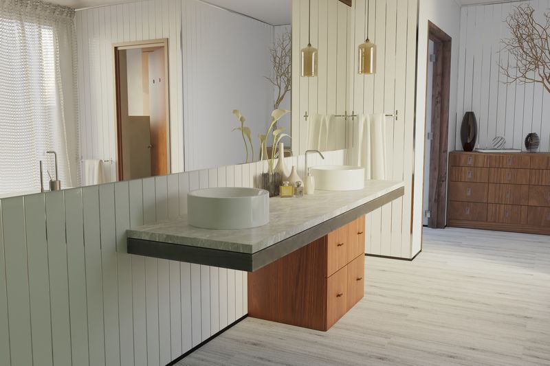 Gloss White & Chrome 5mm PVC Panel