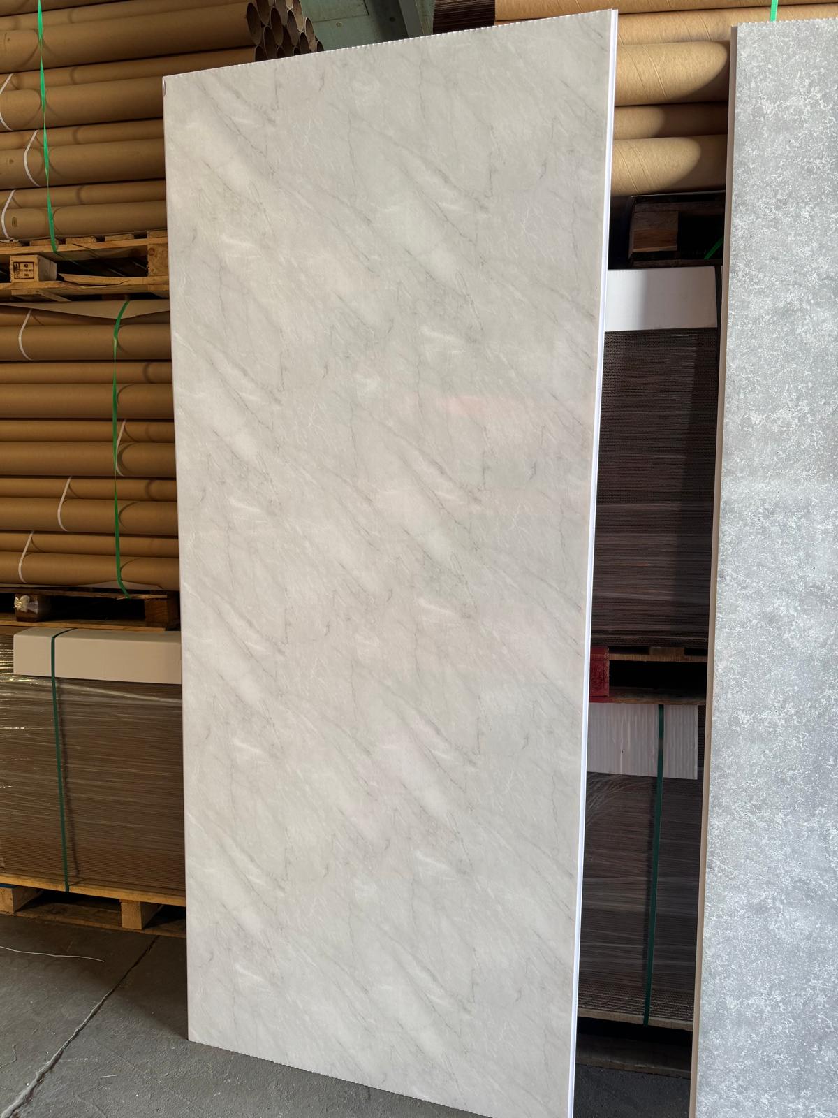Grey Marble 10mm PVC Panels Minor Damage