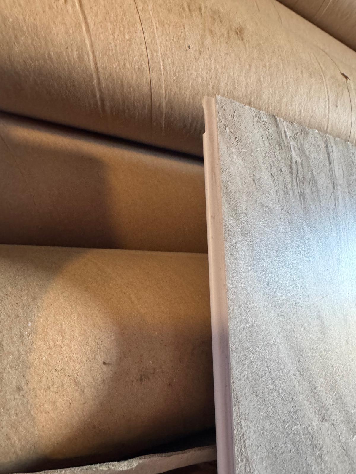 Grey Natural Sandstone 10mm Bathroom Cladding Wall Panels Minor Damage