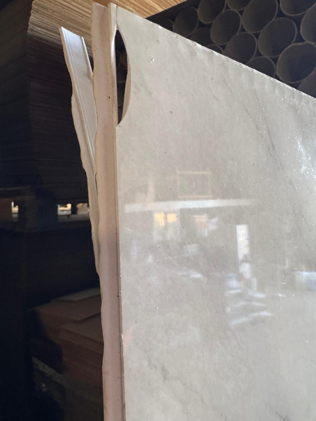 Grey Marble 10mm PVC Panels Minor Damage