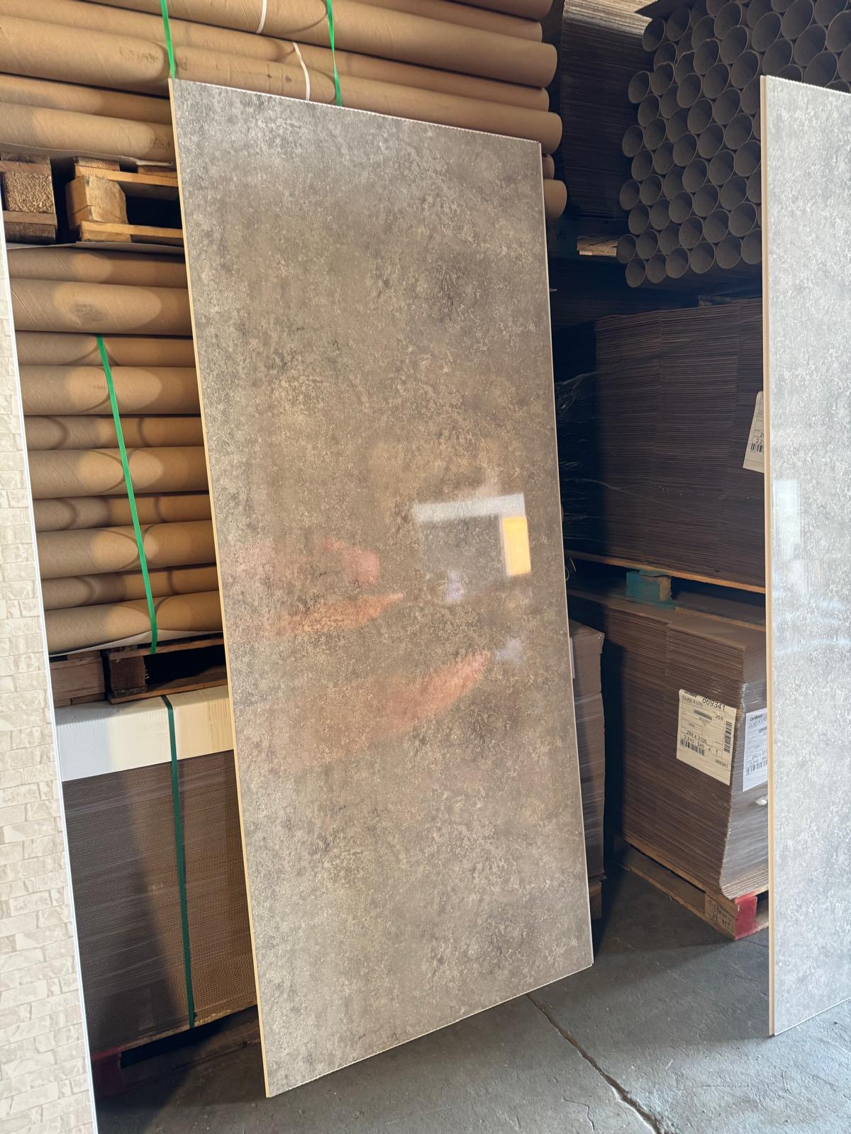 Concrete Grey 10mm Bathroom Cladding PVC Panels Factory Seconds