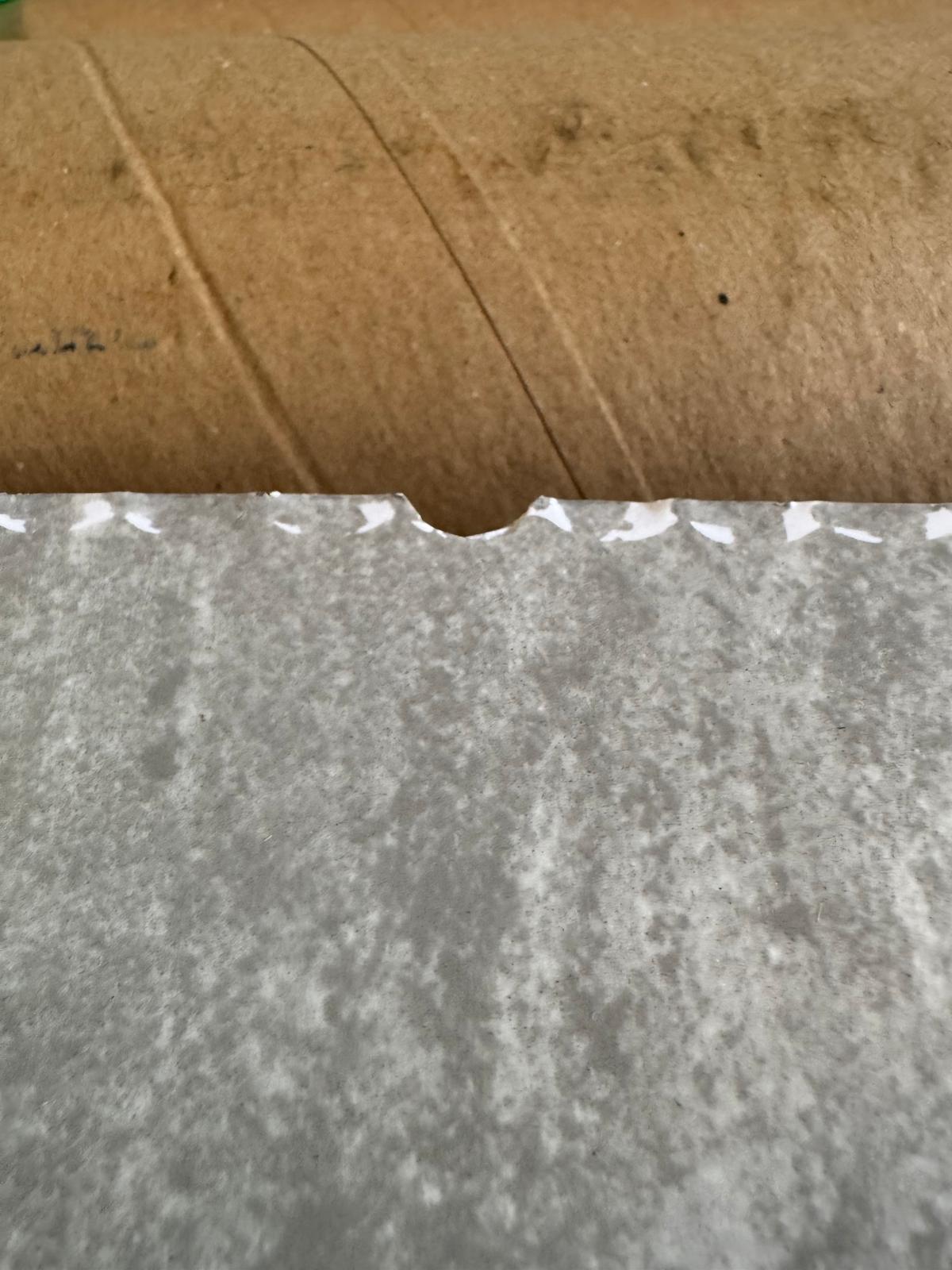 Silver Mist 10mm Bathroom Cladding PVC Panel Damaged