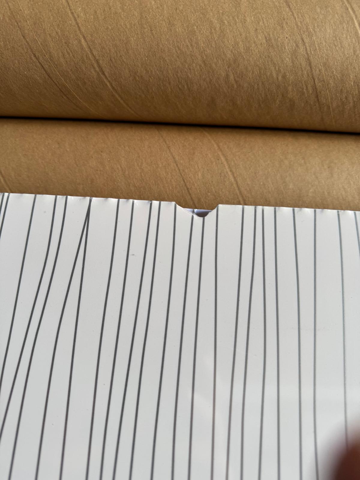White Stripes 10mm Bathroom Cladding Wall Panels Minor Damage
