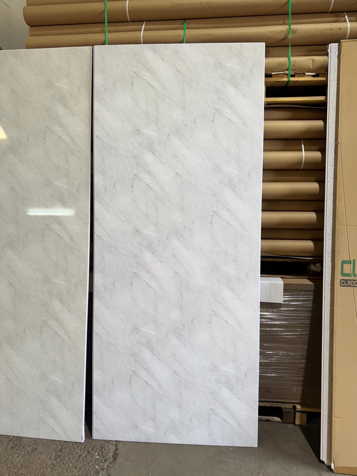 Grey Marble 10mm PVC Panels Minor Damage