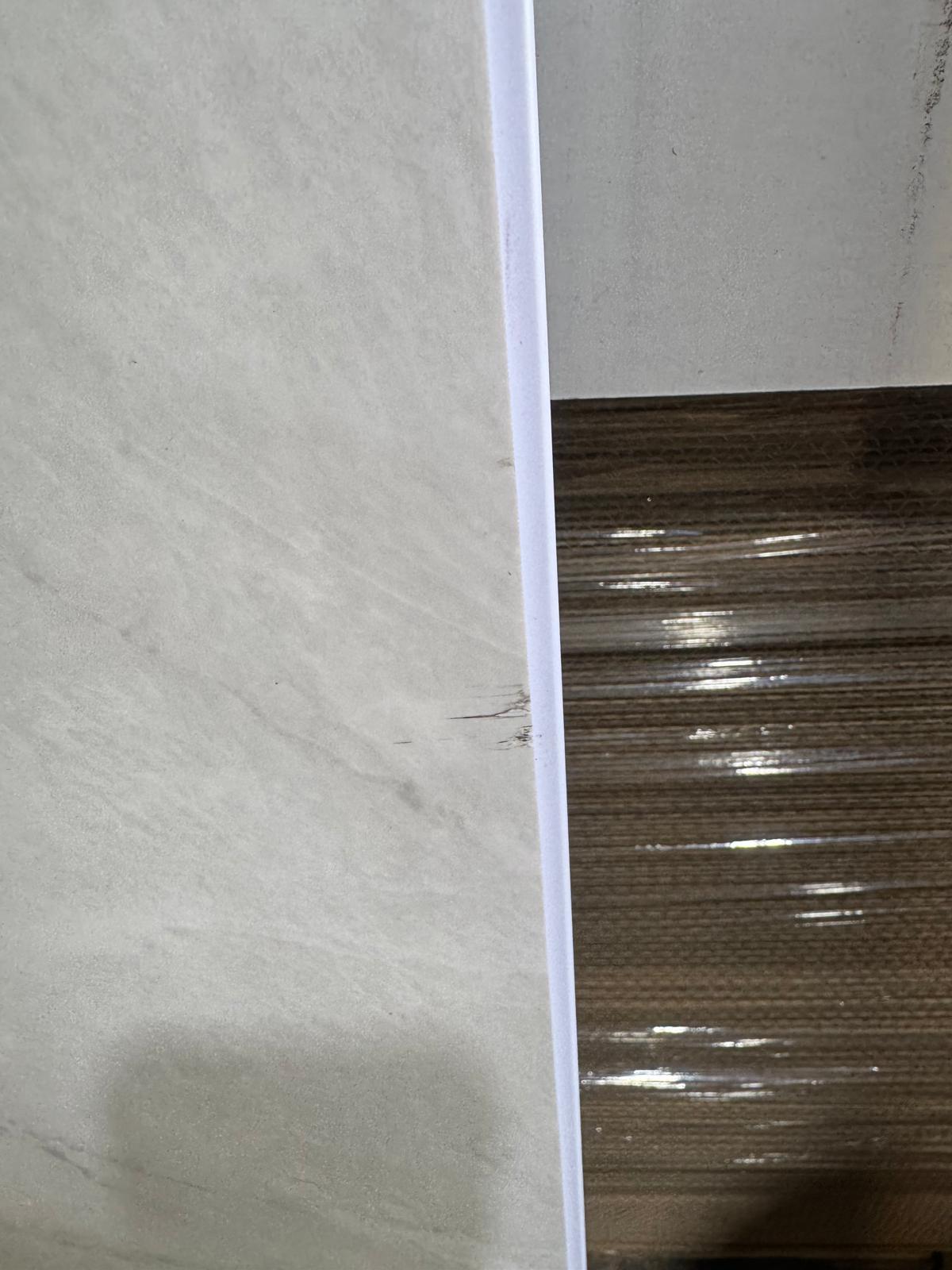 Grey Marble 10mm PVC Panels Minor Damage