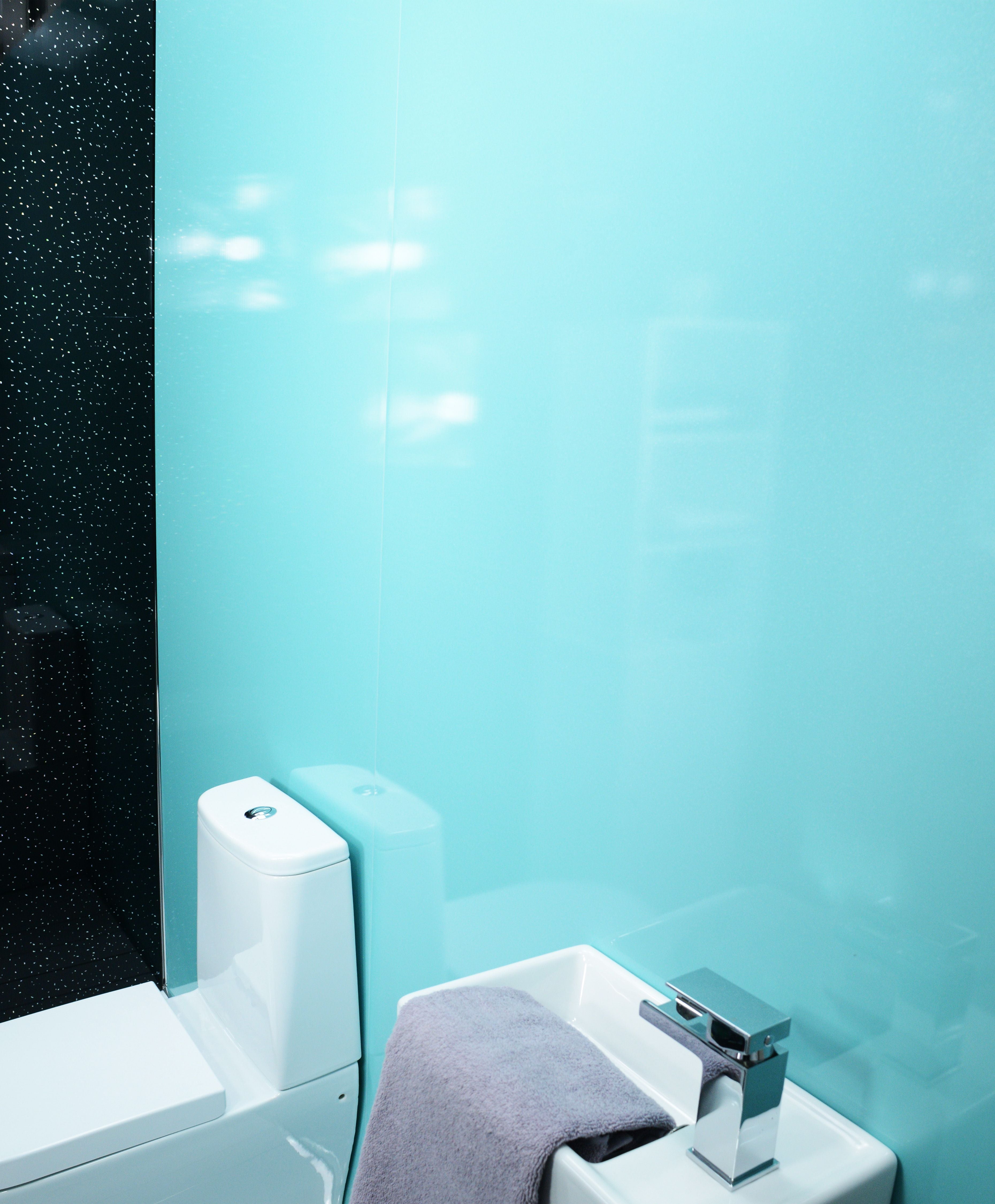 Blue Shimmer 10mm Bathroom Cladding Shower Wall Panels - 0