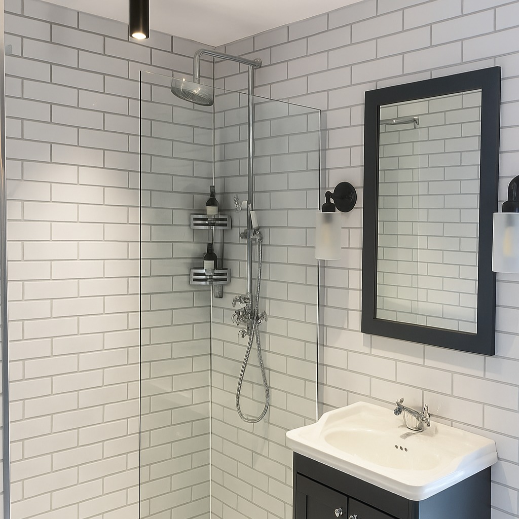 London Tile White 8mm Panels (Pack of 4)