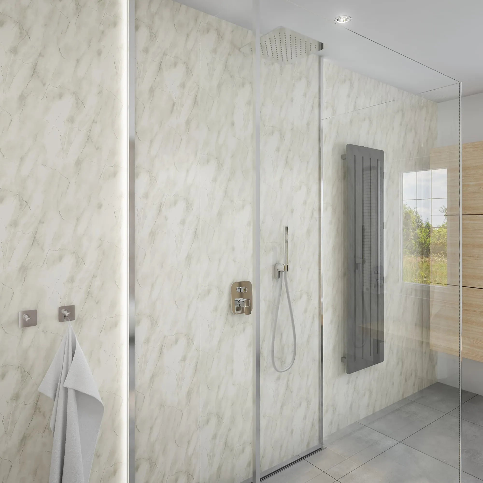 Marble Subtle Grey 8mm Panels