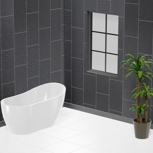 Hewn Slate Tile Groove 8mm PVC Panel