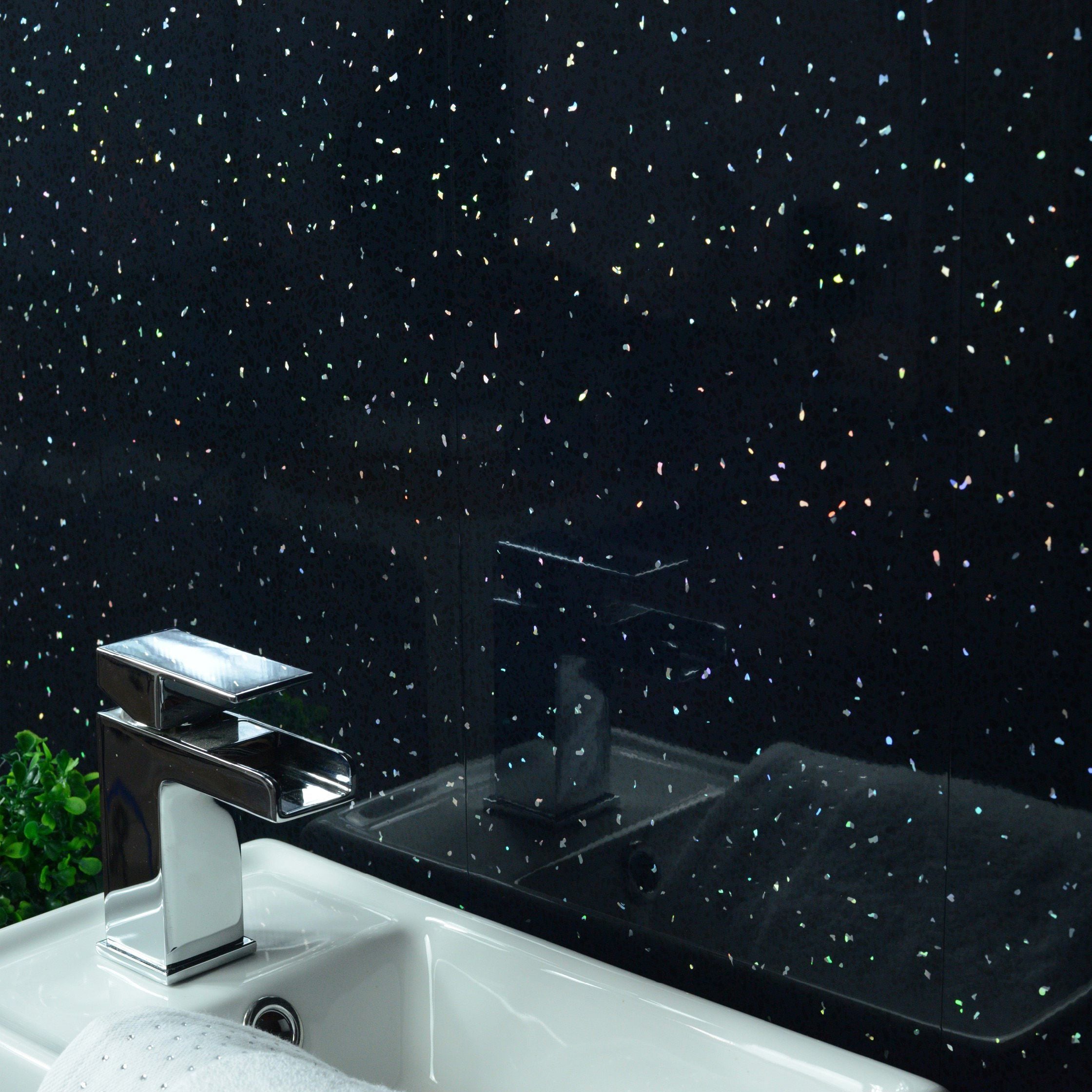 Black Sparkle 5mm PVC Panel