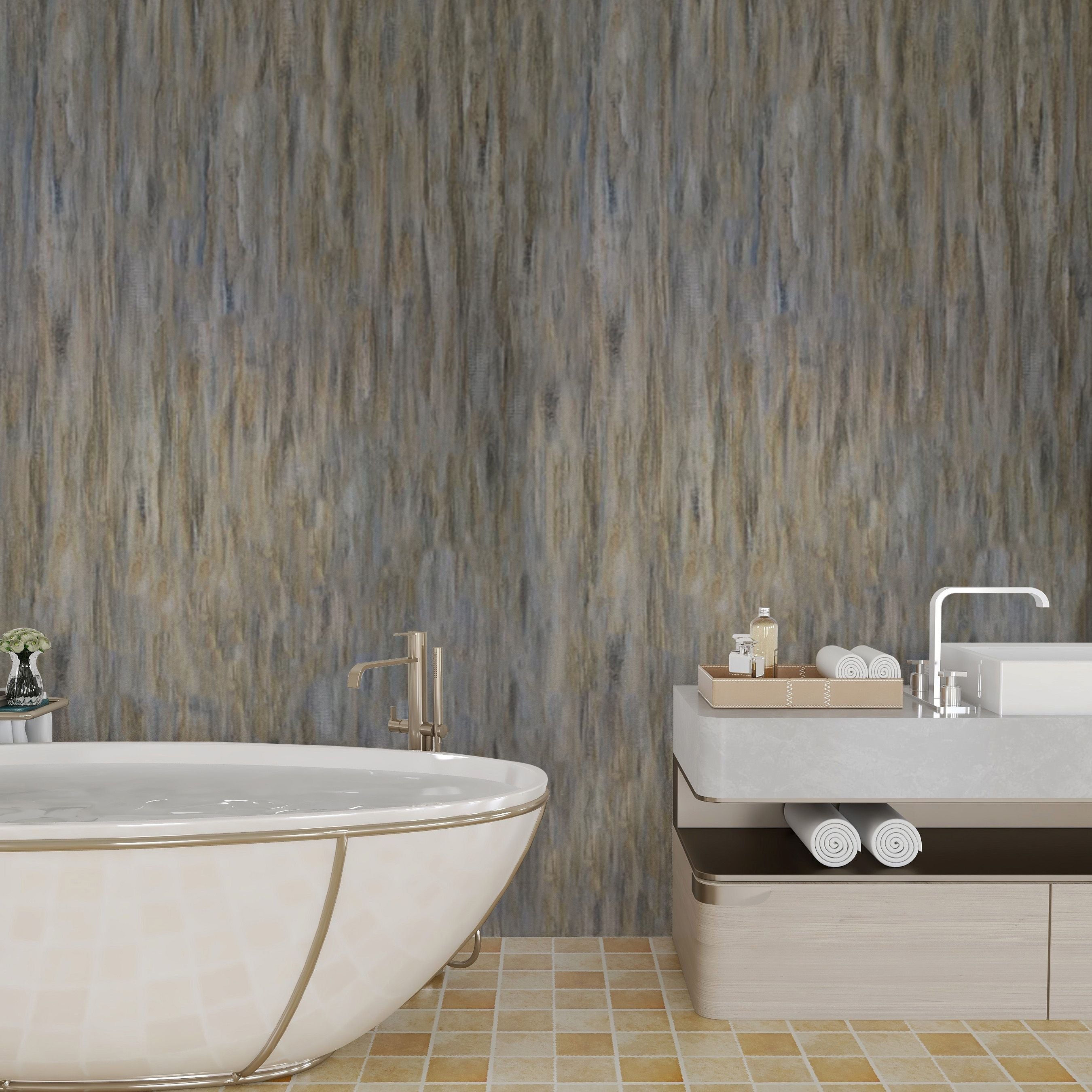 Sample of Rustic Wood 10mm Bathroom Cladding PVC Shower Panels