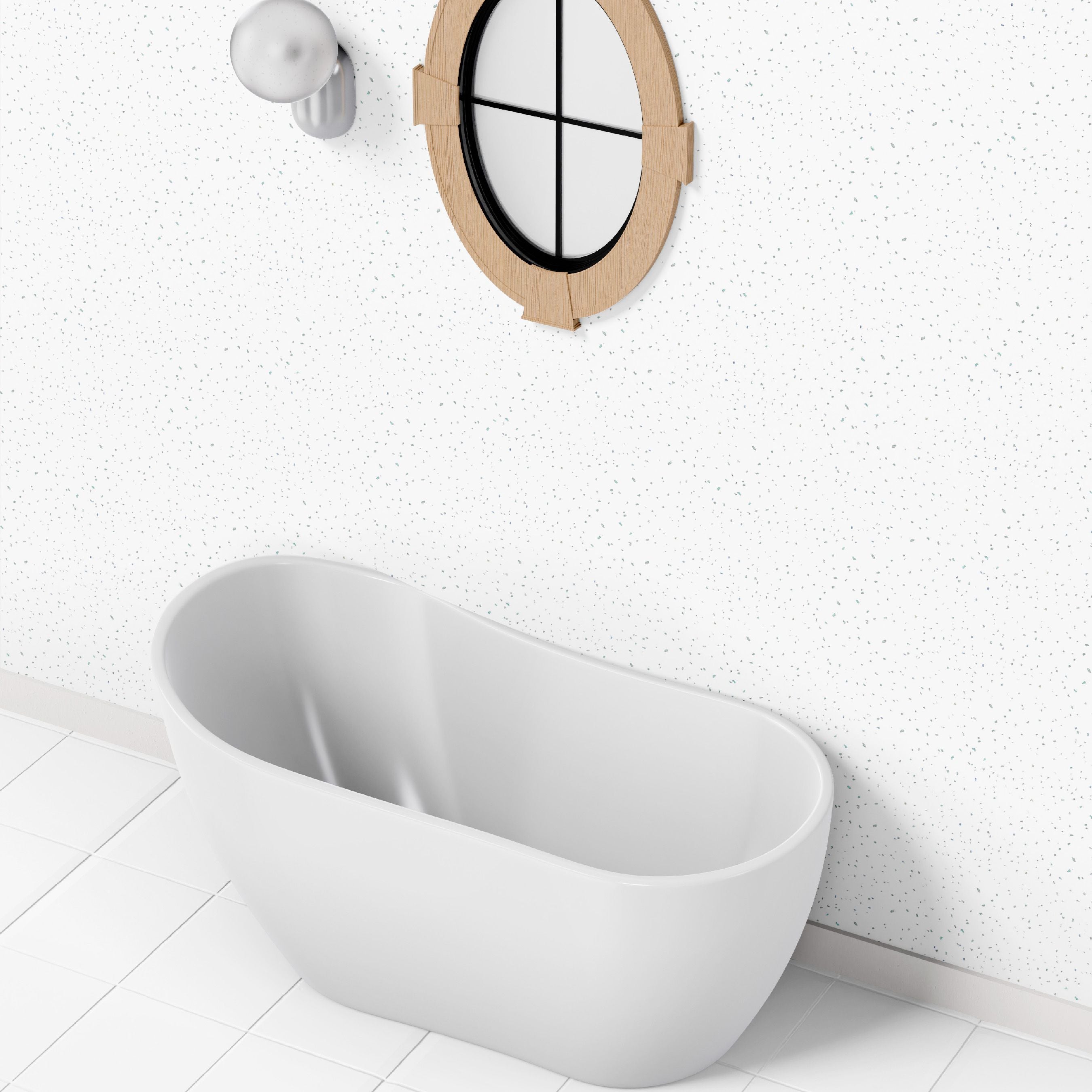 White Sparkle 8mm Bathroom Cladding Ceiling Panels - 0