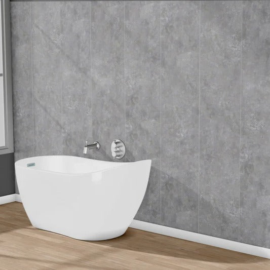 Concrete Grey 10mm Bathroom Cladding PVC Shower Panels