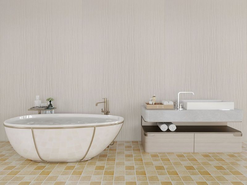 White Stripes 10mm Bathroom Cladding Shower Wall Panels - 0