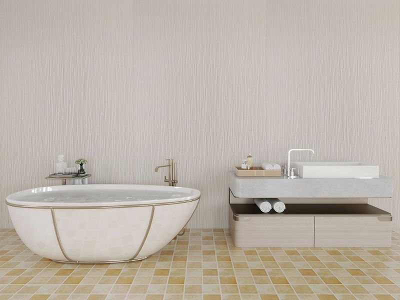 White Stripes 10mm Bathroom Cladding Shower Wall Panels