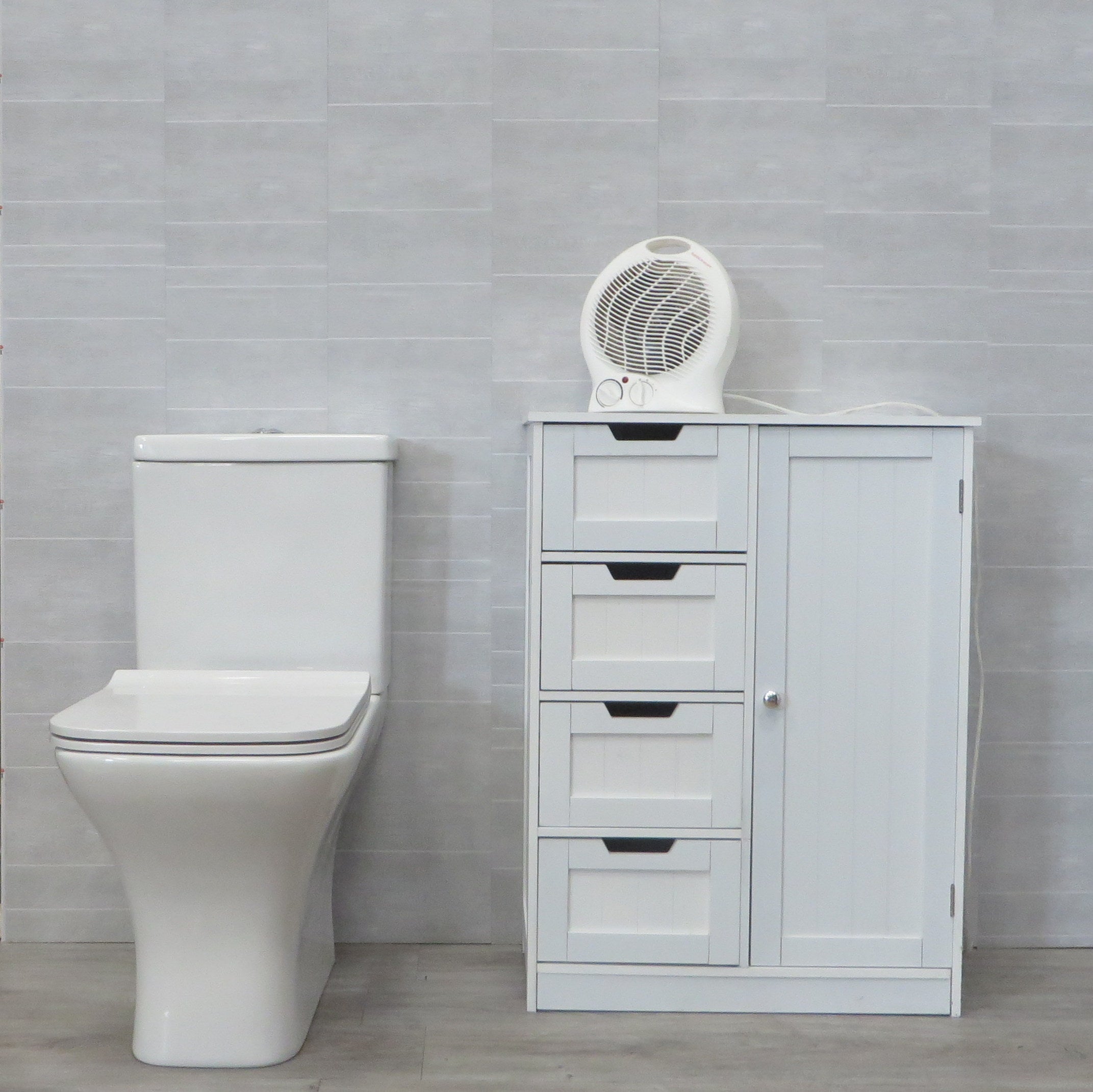 Sample of Arian Grey Stone Tile Effect 8mm Bathroom Wall Panels PVC Cladding