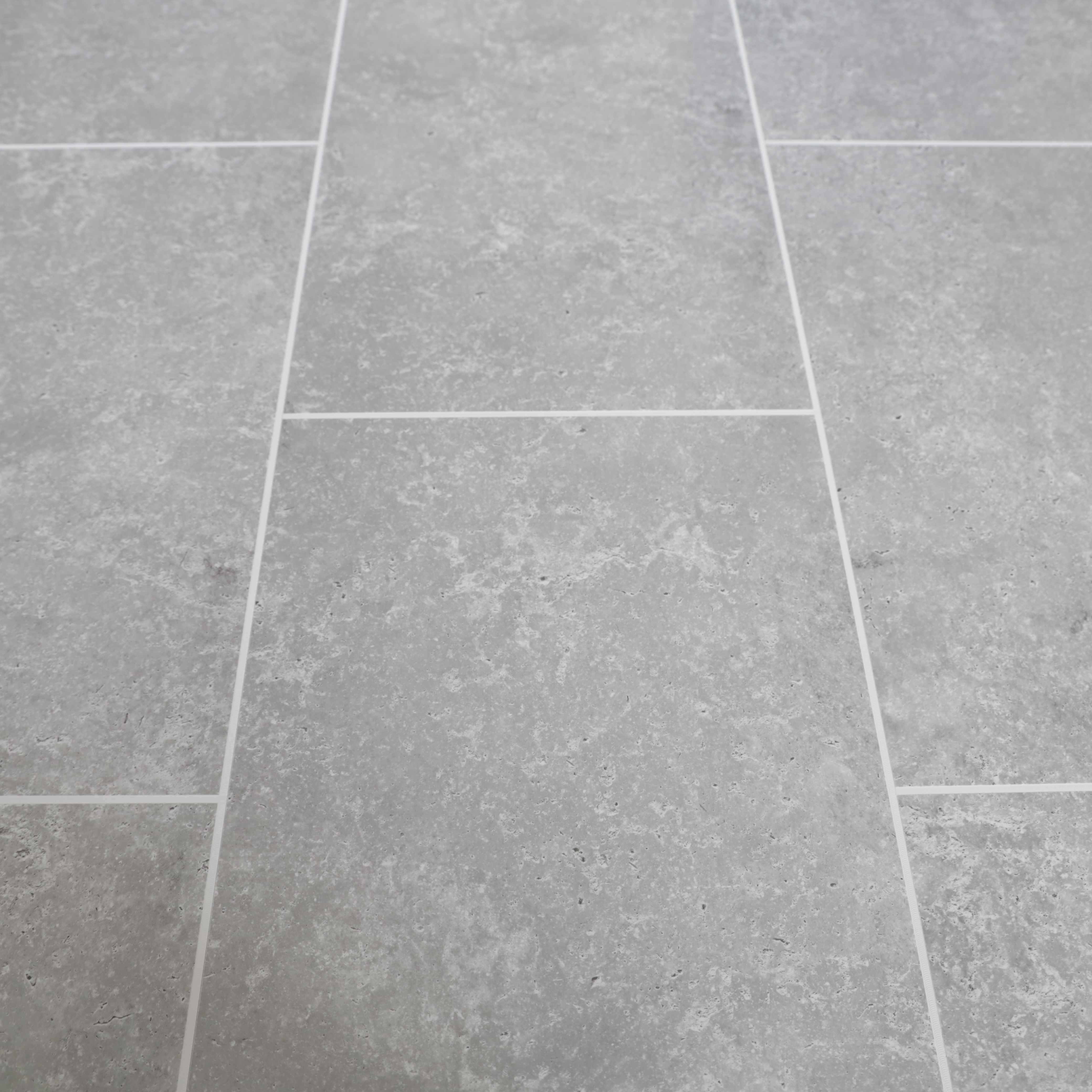 Sample of Concrete Grey Tile Groove 8mm Bathroom Cladding Wet Wall Panels