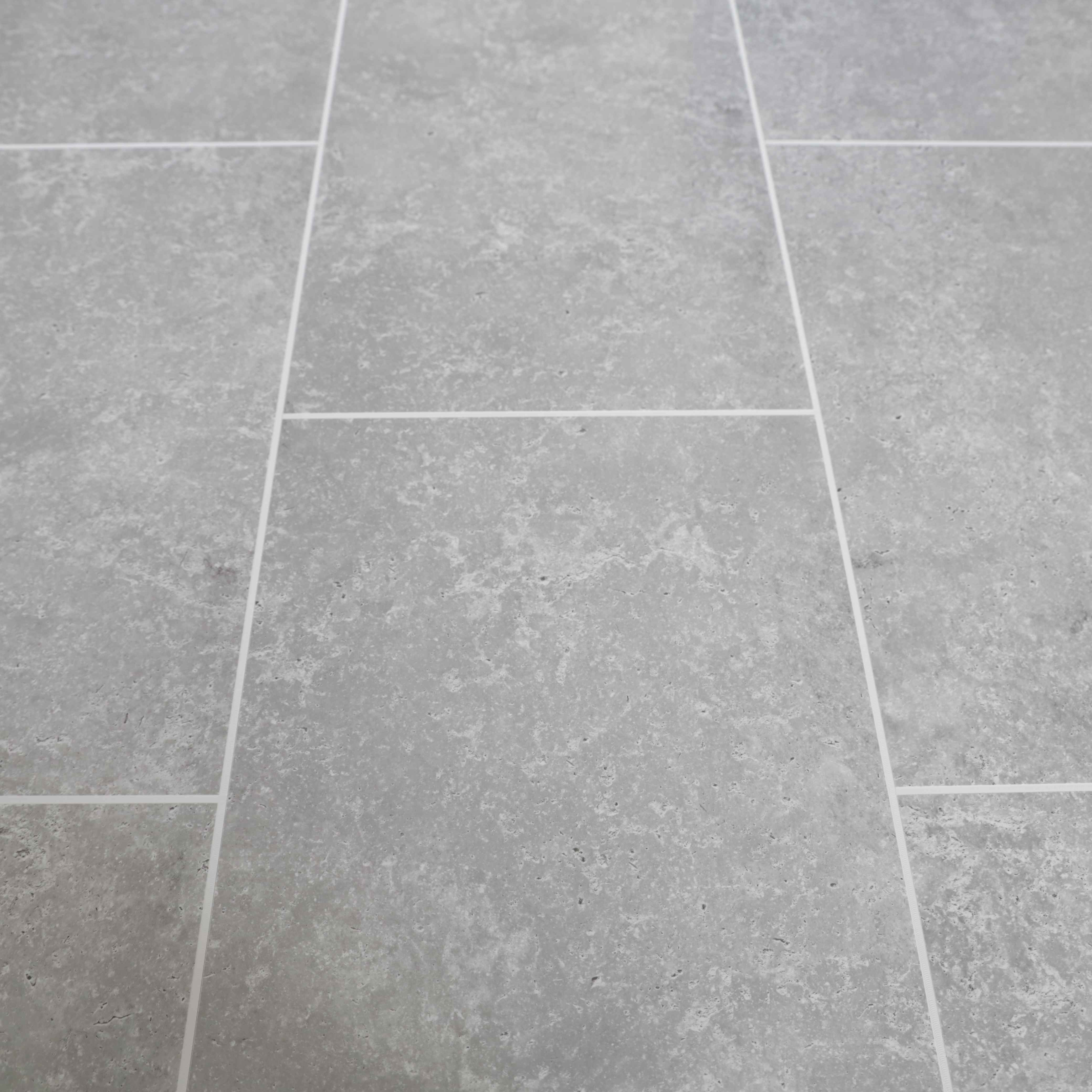 Concrete Grey Tile Groove 8mm Bathroom Cladding Wet Wall Panels