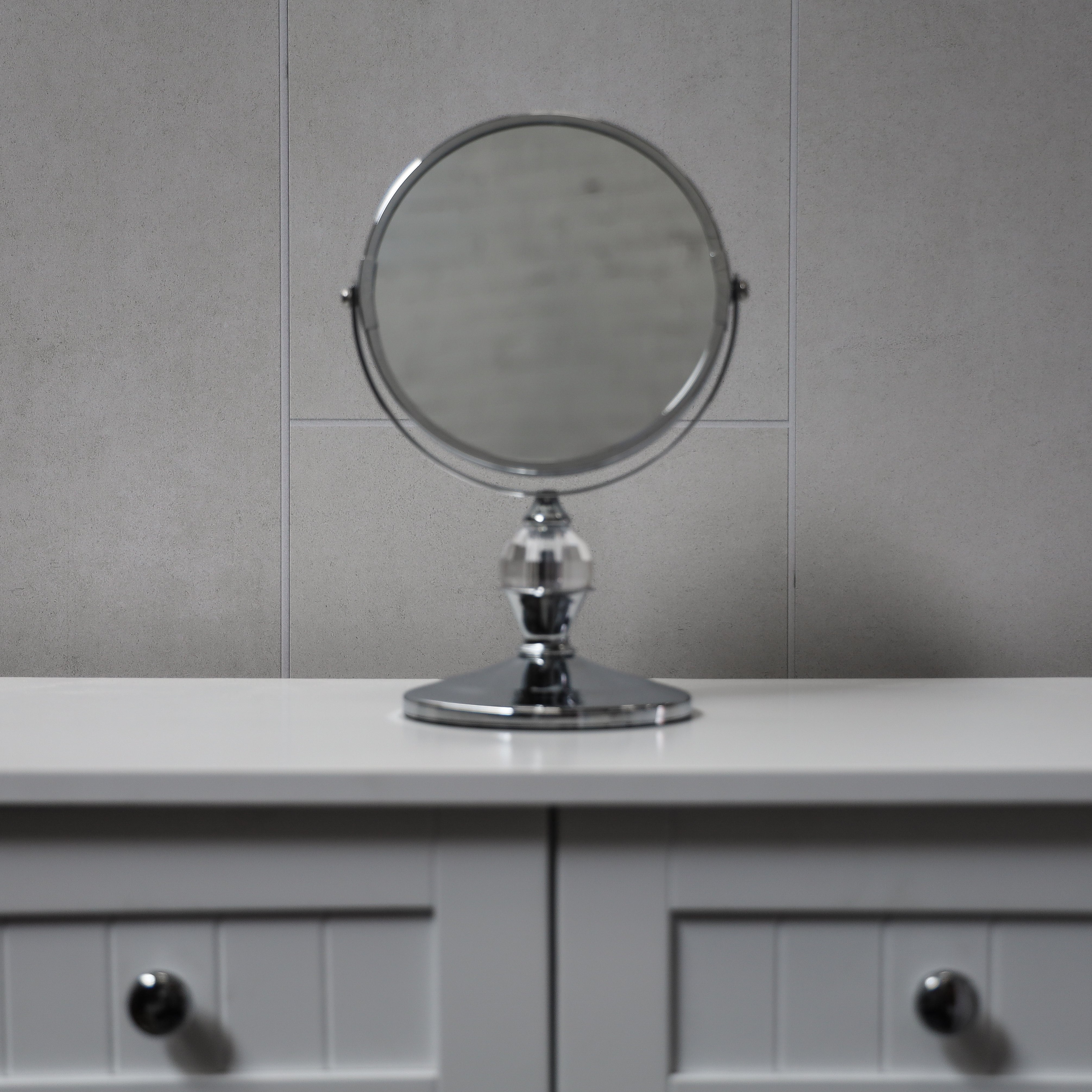 Light Grey Klassic Matt Tile 8mm Wall Panel PVC Shower Bathroom Cladding 2.6m x 0.25m