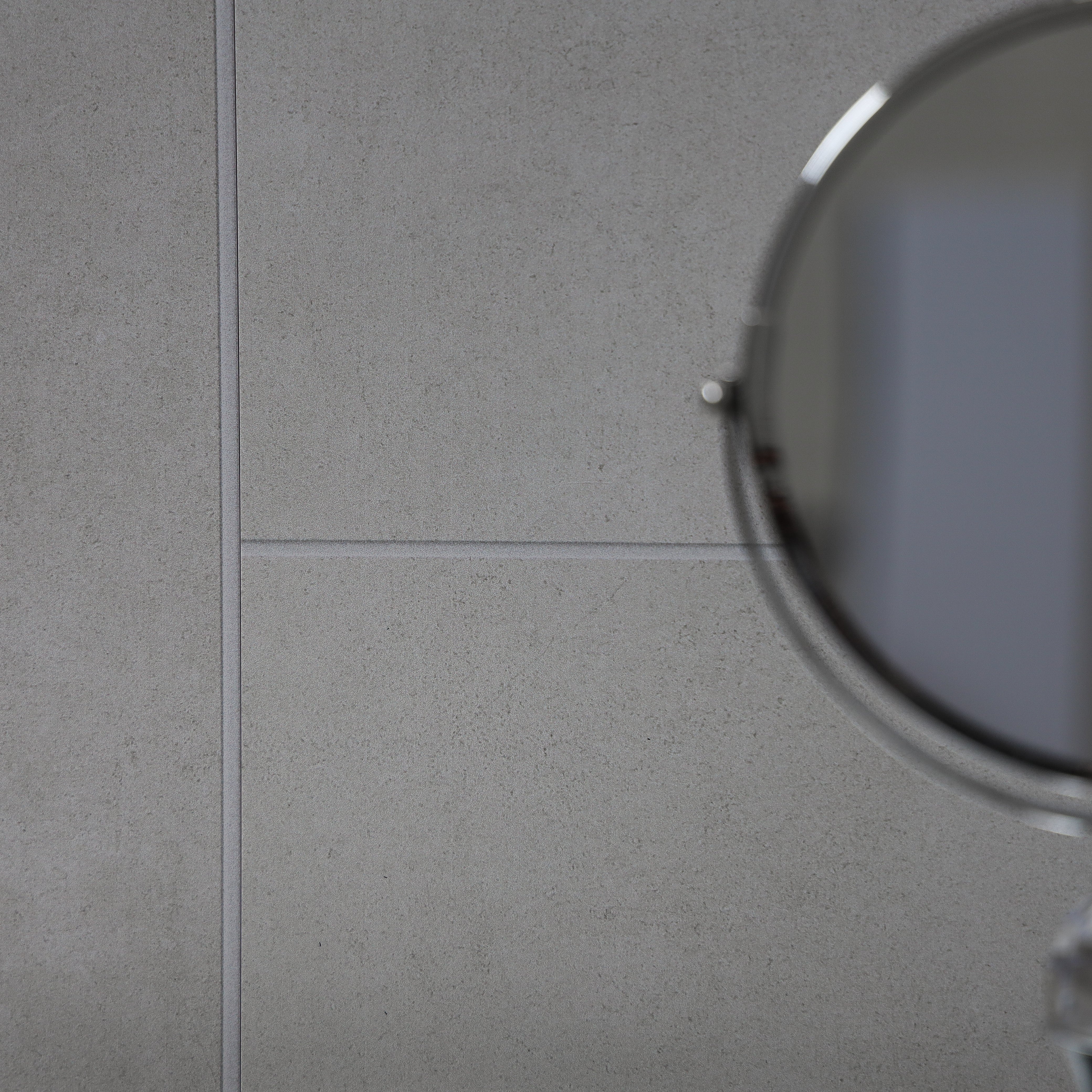 Light Grey Classic Matt Tile 8mm Wall Panel PVC Shower Bathroom Cladding 2.6m x 0.25m