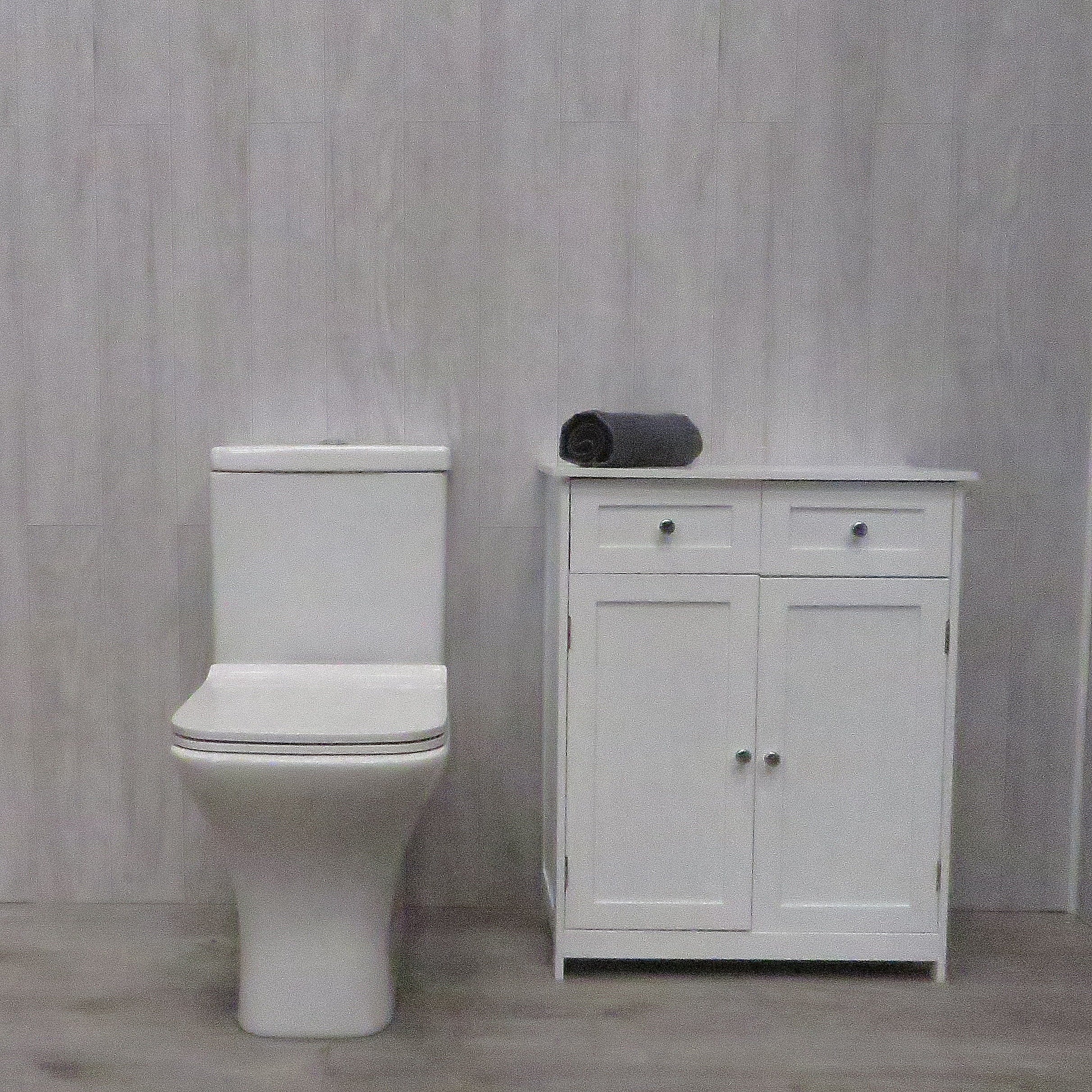Sample of Limewash Ash 8mm Bathroom Cladding PVC Wall Panels