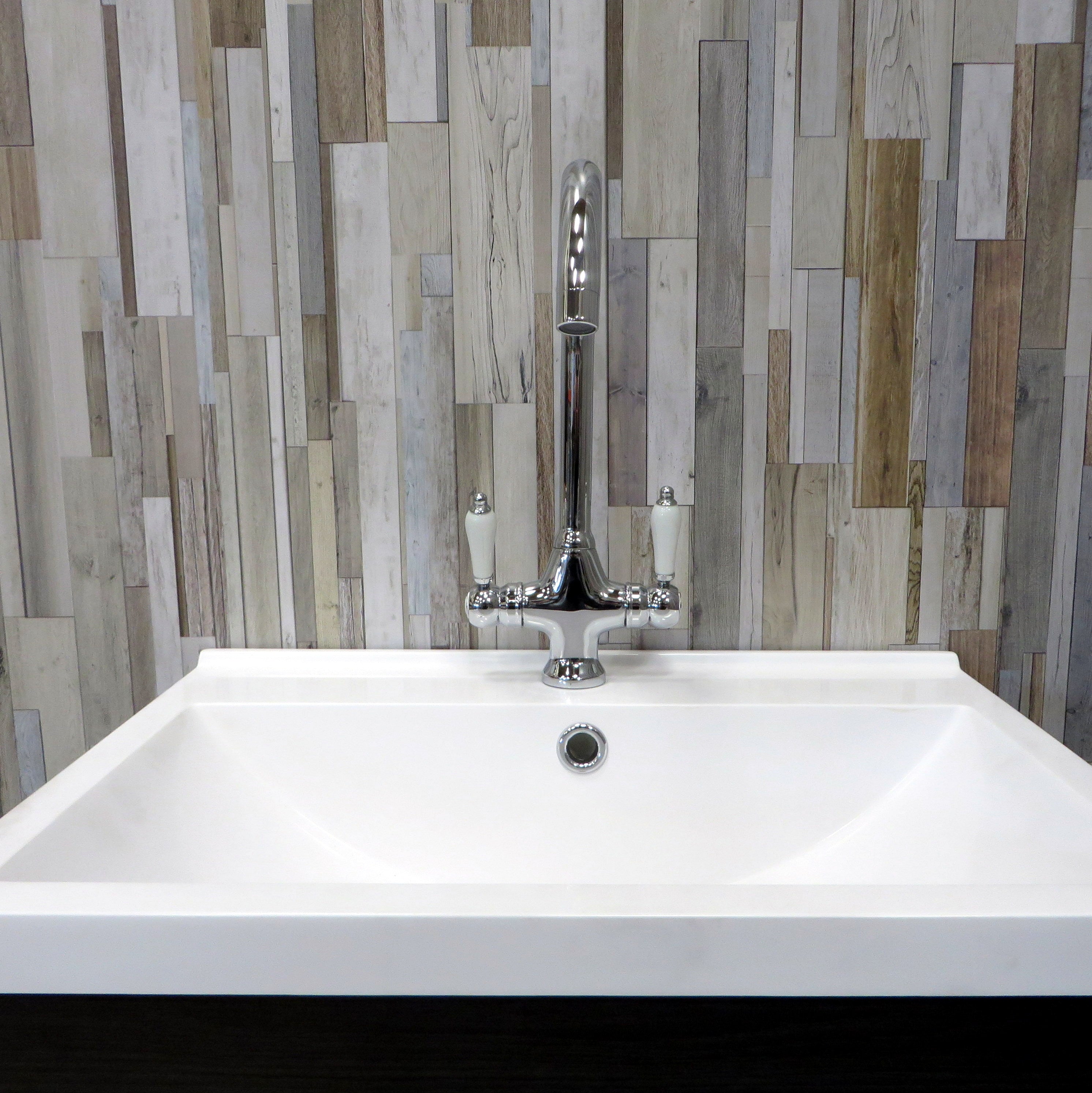 Sample of Marino Wood 8mm Bathroom Cladding Wet Wall Panels