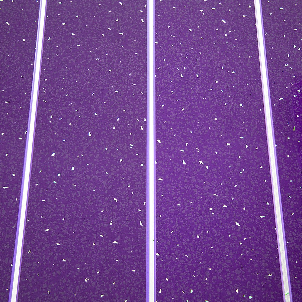Purple Sparkle & Chrome 5mm Bathroom Cladding PVC Wall Panels