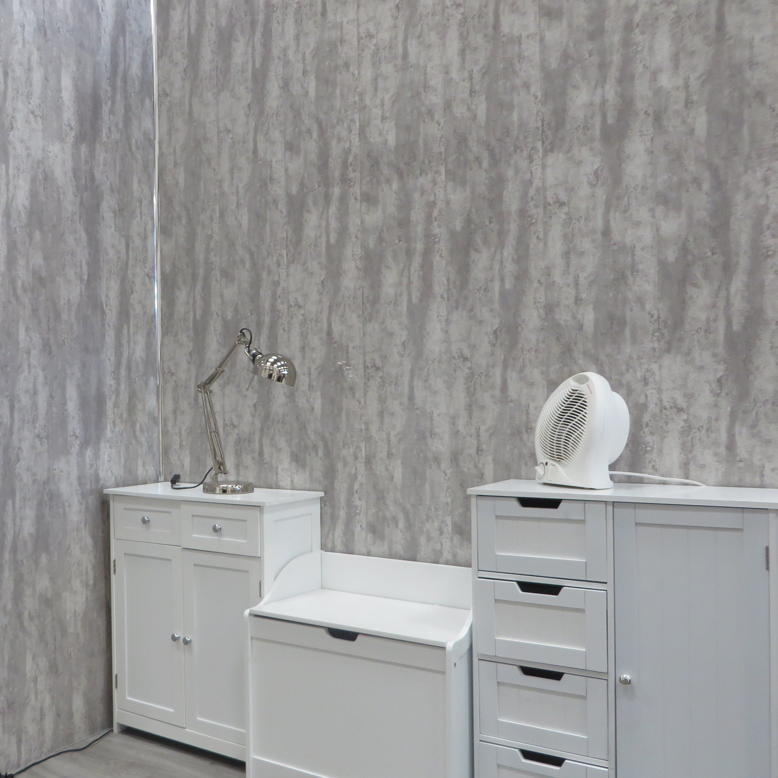 Silver Mist 5mm Bathroom Wall Panels PVC Cladding