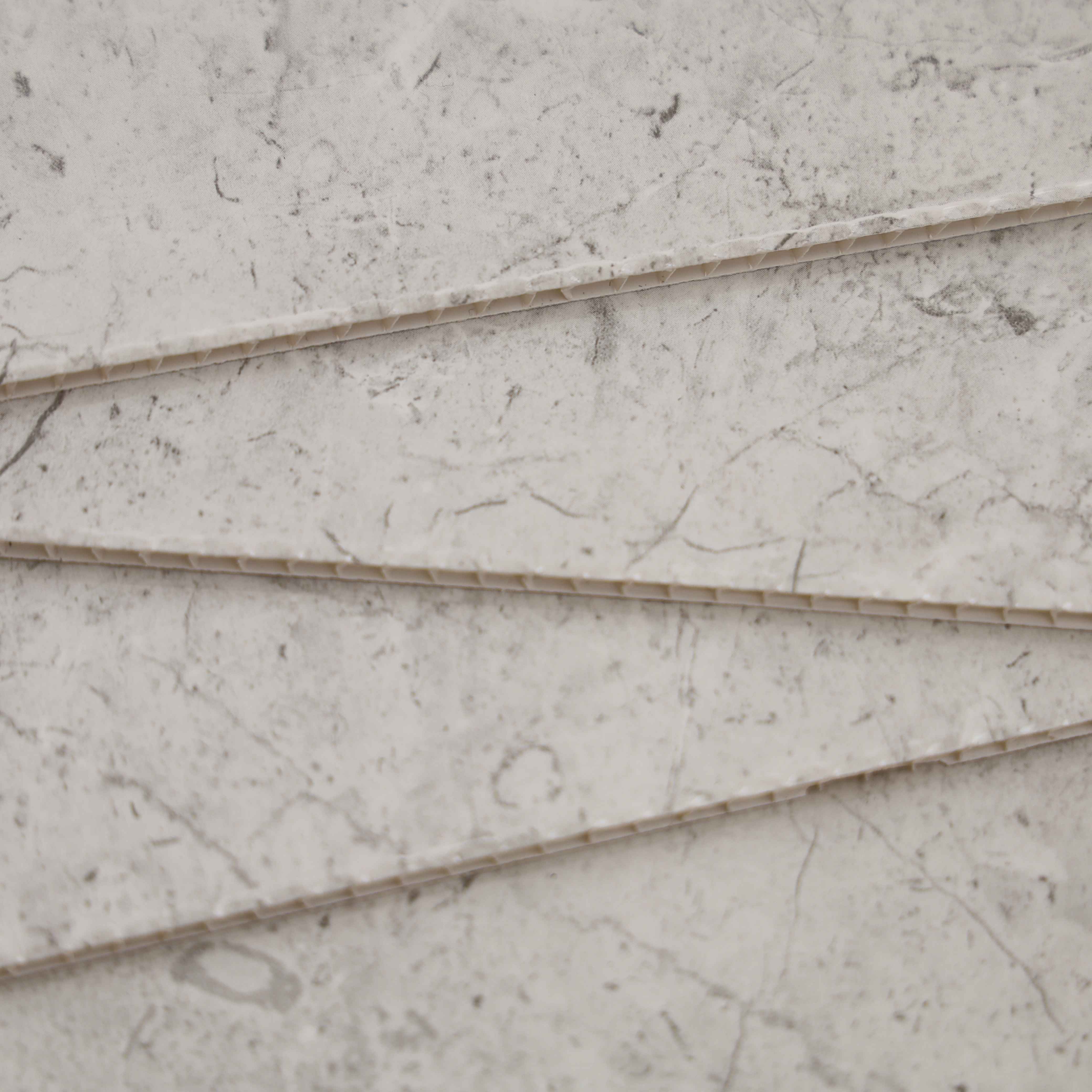 White Alabaster Marble 5mm Bathroom Wall Panels Ceiling Cladding