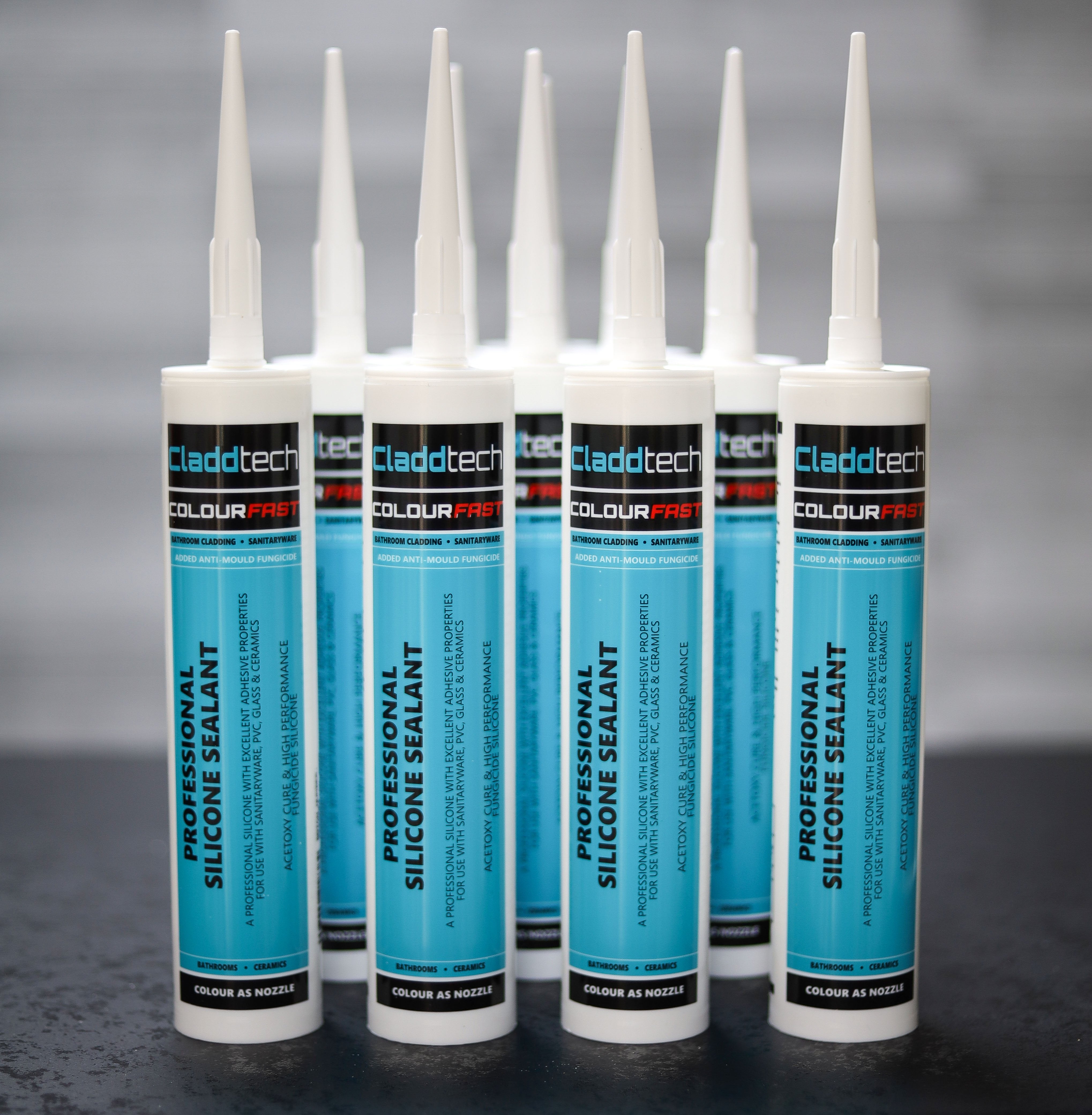 Grey Adhesive & Sealant Combined for Cladding Panel Installations - CladdTech